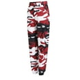 thumbnail image 1 of Ecqkame Women's Camo Pants Cargo Trousers Fashion Women Casual Pocket Bound Feet Zipper Printing Trousers Red S, 1 of 6