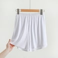 thumbnail image 1 of Ecqkame Womens Shorts Summer Loose Casual Elastic Waist Soft Lightweight Breathable Comfy Sleepwear Women's Shorts White XXXL, 1 of 6