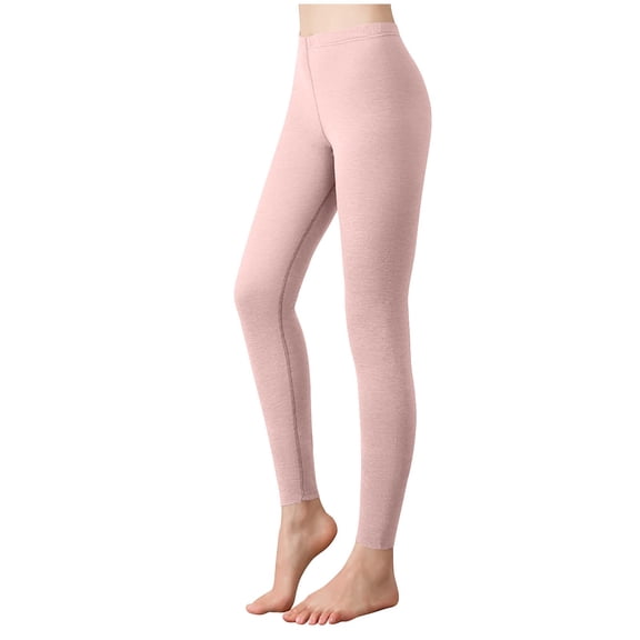 Ecqkame Yoga Leggings for Women Spring Fall High Waisted Soft Butt Lifting Tummy Control Gym Pants with Pocket Pink XL
