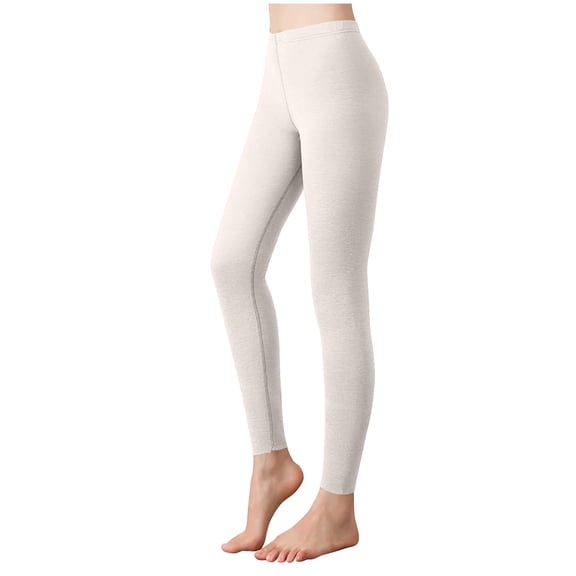 Ecqkame Yoga Leggings for Women Spring Fall High Waisted Soft Butt Lifting Tummy Control Gym Pants with Pocket White XL