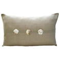 thumbnail image 1 of Ecru Lumbar Pillow Cover, Mother Of Pearls Lumbar Pillow Cover, 12x18 inch (30x45 cm) Lumbar Pillow Cover, Rectangle Cotton Linen Lumbar Pillow Cover, Solid - Natural Pearlized, 1 of 4