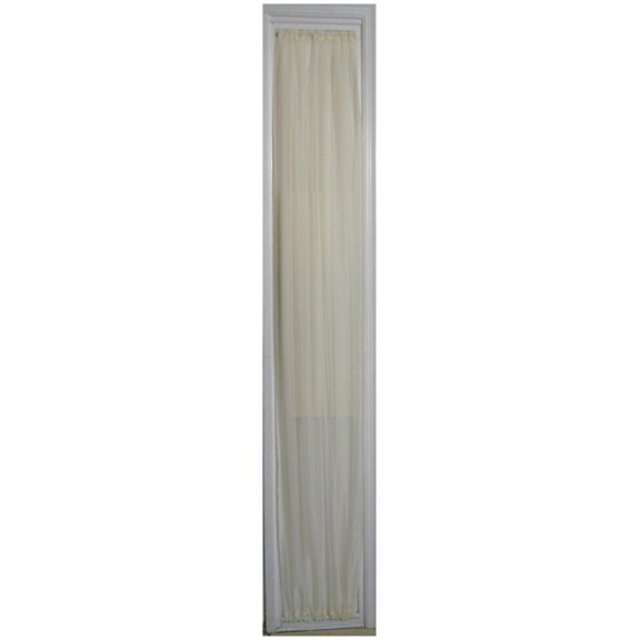 Ecru Sheer SIDELIGHT Curtain 36" Wide 78" Length Rod Pocket TOP and Bottom