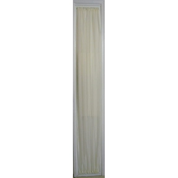 Ecru Sheer SIDELIGHT Curtain 36" X 80" Length Rod Pocket TOP and Bottom