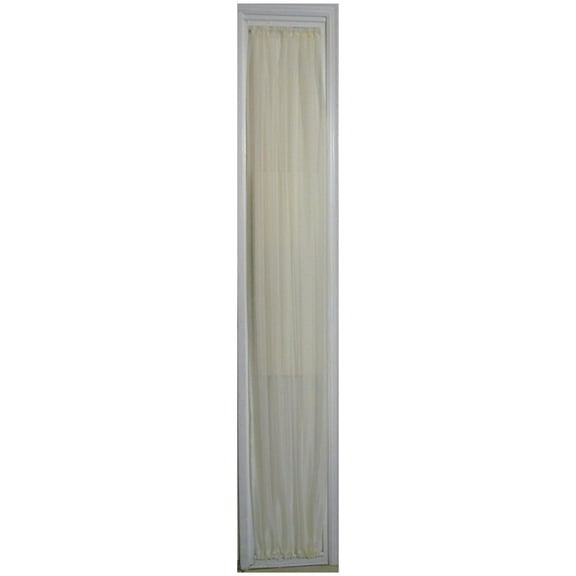 Ecru Sheer SIDELIGHT Curtain 36" X 80" Length Rod Pocket TOP and Bottom