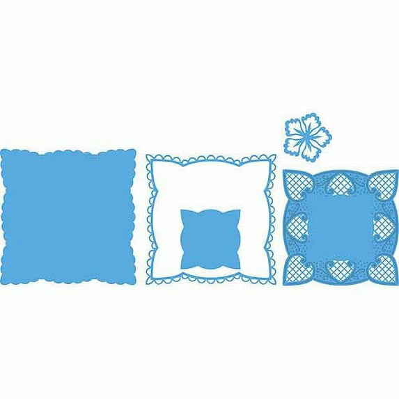 Ecstasy Crafts Marianne Design Creatables Dies, 4.75-Inch, Anja's Squares