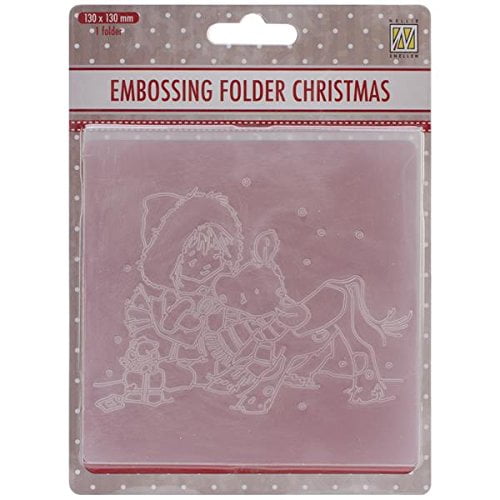 Ecstasy Crafts Nellies Choice Picture Embossing Folder, 5Inch by 5