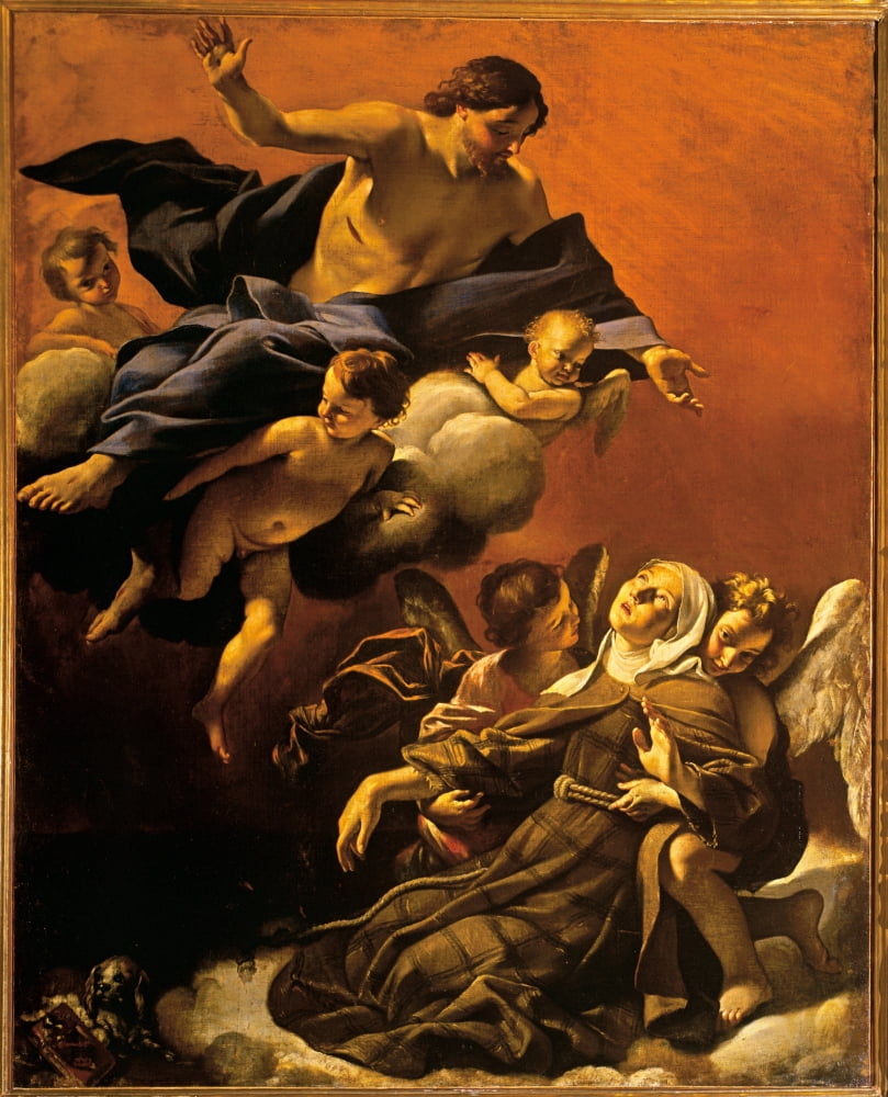 Ecstasy Of St Margaret Of Cortona Canvas Art - (18 x 24)