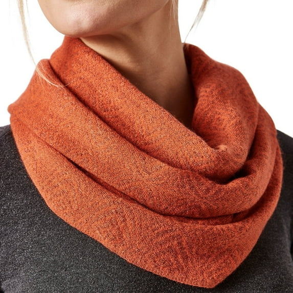 Ecuadane Scarf, Luxury Infinity Scarf for Women, Rust Infinity Scarf