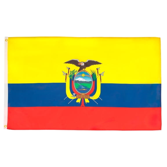 AZ FLAG Ecuador Flag 3x5 ft Ecuadorian Banner 100D Polyester 2 Grommets