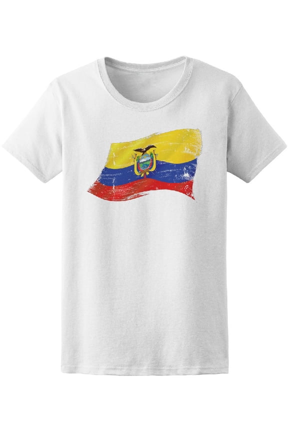 Ecuador Grunge Flag  T-Shirt Men -Image by Shutterstock, Male Medium