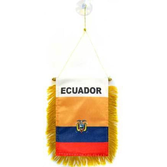 Ecuador Mini Banner 4'' x 6'' special car