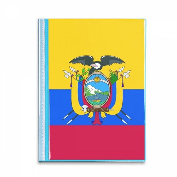 Ecuador National Flag South America Country Book Sheet Protectors Portfolio Binder Folder