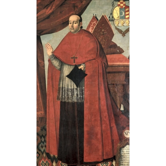 Ecuador. Quito. Cathedral. Chapter House. Portrait Of The Bishop Blas Manuel Sobrino. � Aisa/Everett Collection (173334) Poster Print (24 x 36)