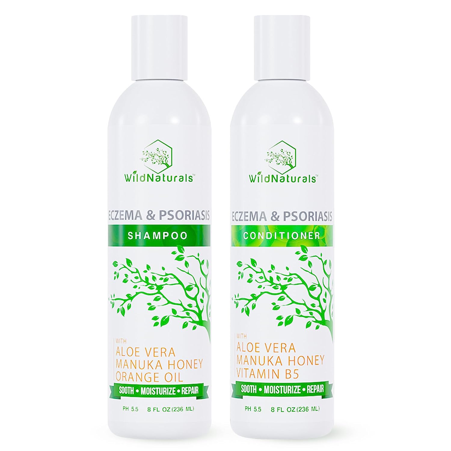 Eczema Psoriasis Shampoo & Conditioner Set For Men & Women Anti