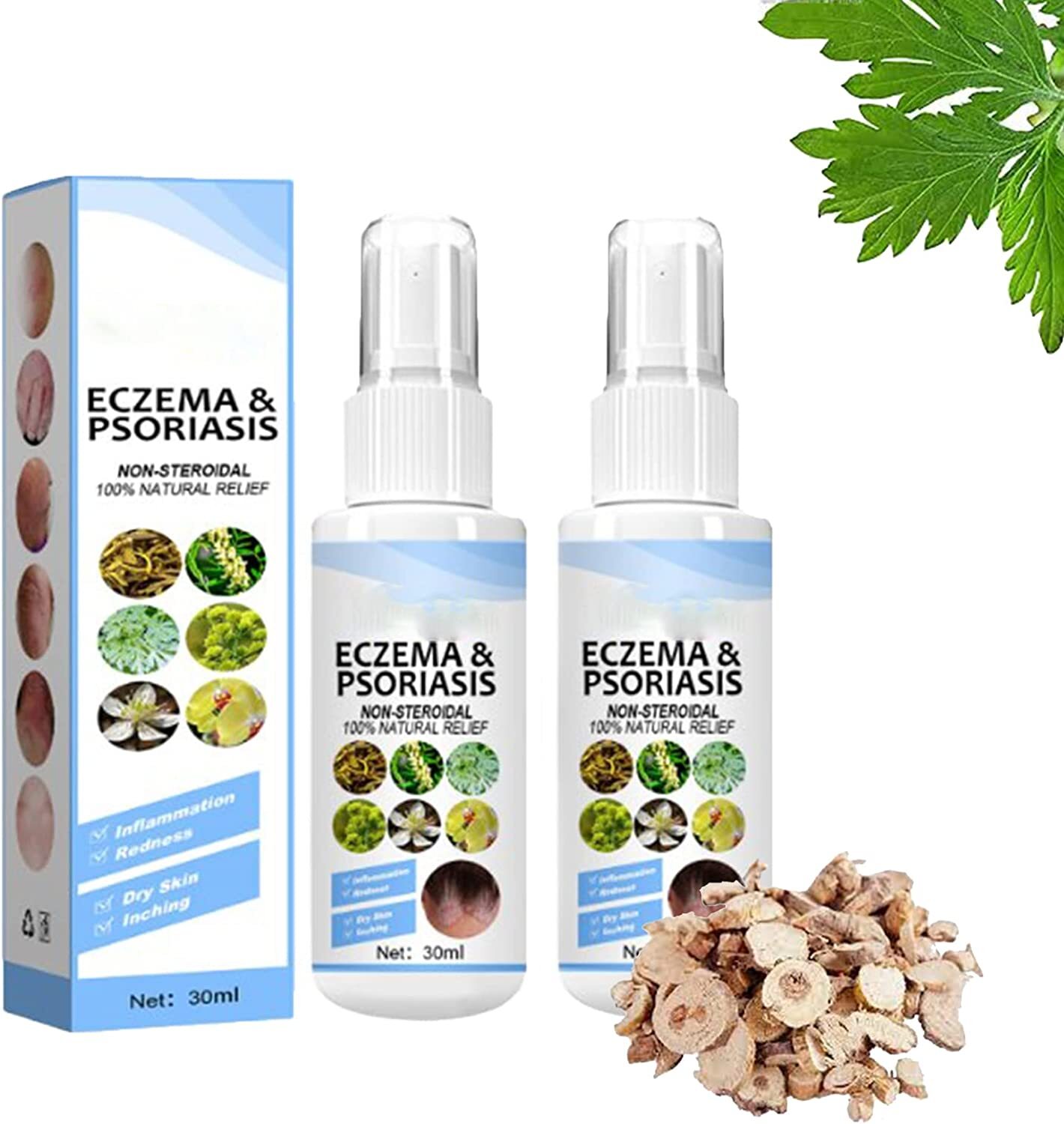 Eczema Relief, Psoriasis, Acne, Dermatitis, Rosacea, Cold Sores, Pet