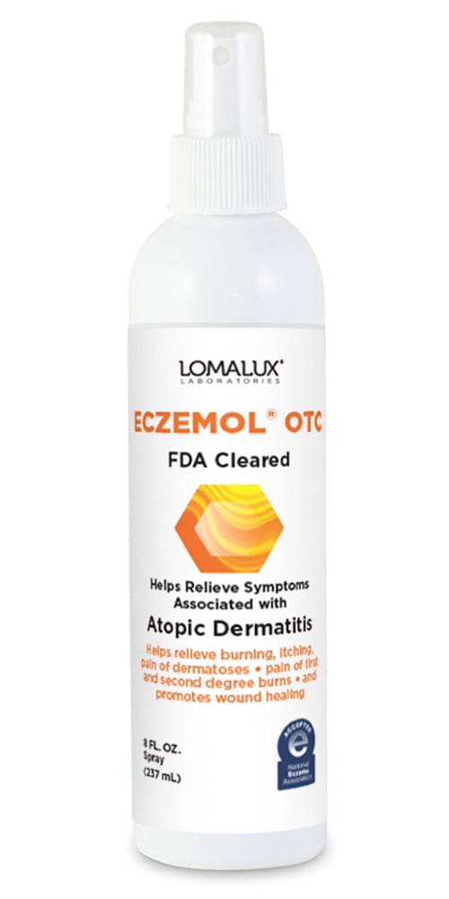 Eczemol OTC 8 fl. oz. Topical Spray FDA Cleared Skin Healing Treatment For Eczema, First