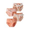 thumbnail image 1 of Eczipvz Little Girls Underwear Girls Cotton Underwear Teen Comfortable Panties Orange 3-4 Years, 1 of 4