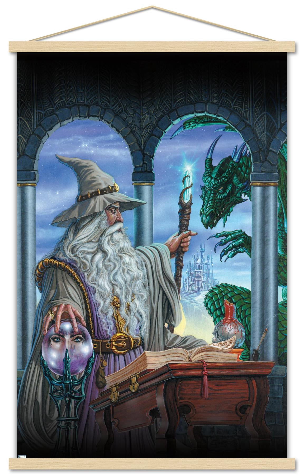 Ed Beard Jr - Wizards Emissary Wall Poster with Wooden Magnetic Frame, 22.375" x 34"