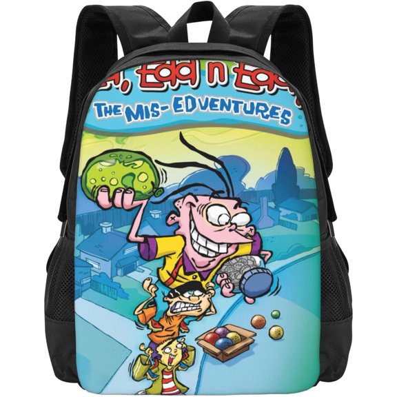Ed, EDD Anime N Eddy Backpack Large Capacity Leisure Travel Backpack Book Bag Outgoing Daypack 12.5x5.5x16.5 inch