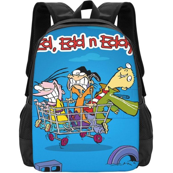 Ed, EDD Anime N Eddy Backpack Large Capacity Leisure Travel Backpack Book Bag Outgoing Daypack 12.5x5.5x16.5 inch