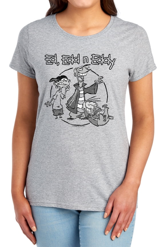 Ed EDD N Eddy Gang Women's T Shirt, Athletic Heather, X-Large