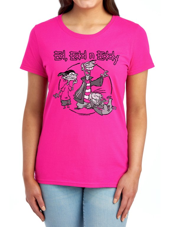 Ed EDD N Eddy Gang Women's T Shirt, Hot Pink, 2X-Large