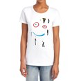 thumbnail image 1 of Ed EDD N Eddy Plank Face Women's T Shirt, White, Large, 1 of 6