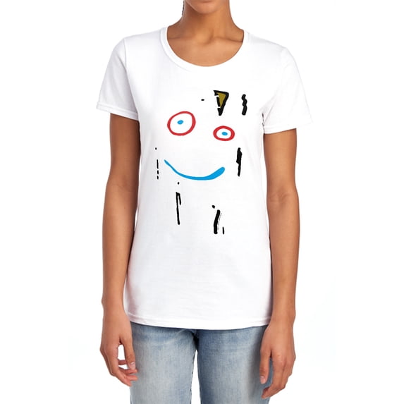 Ed EDD N Eddy Plank Face Women's T Shirt, White, Large