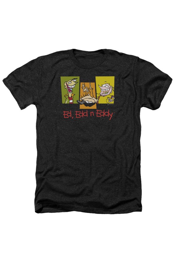 Ed Edd Eddy - 3 Eds - Heather Short Sleeve Shirt - Medium