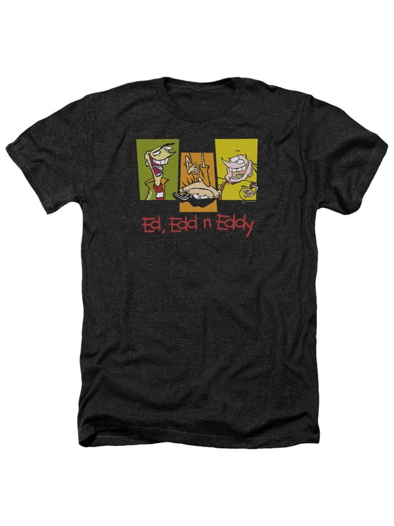 Ed Edd Eddy - 3 Eds - Heather Short Sleeve Shirt - Medium