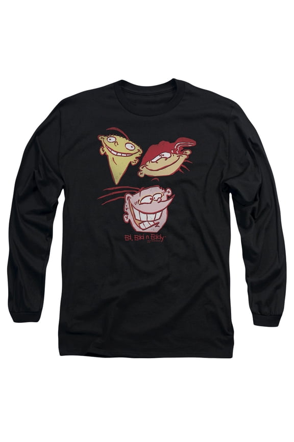 Ed Edd Eddy - Three Heads - Long Sleeve Shirt - Large