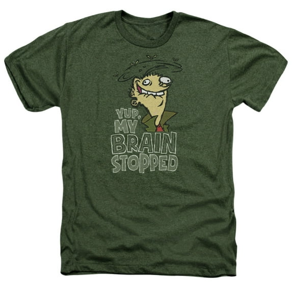 Ed Edd N Eddy - Brain Dead Ed - Heather Short Sleeve Shirt - Small