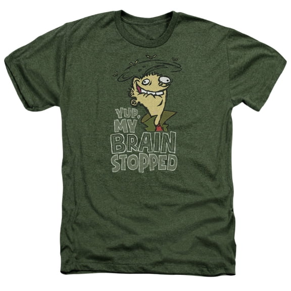 Ed Edd N Eddy - Brain Dead Ed - Heather Short Sleeve Shirt - XX-Large