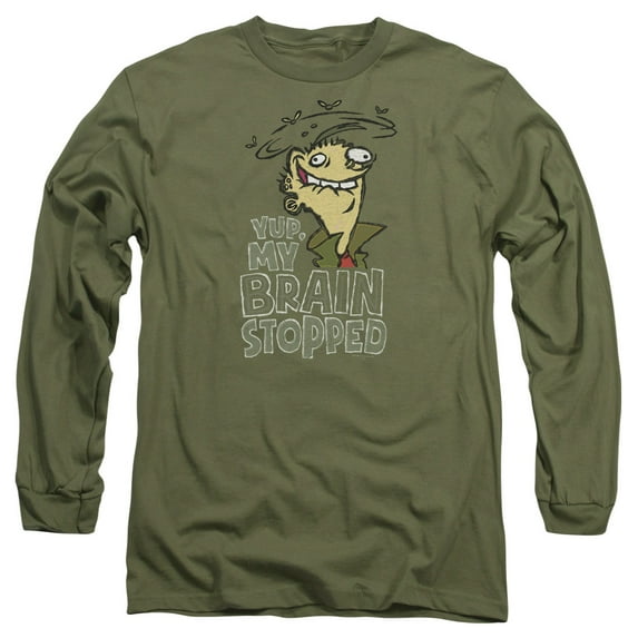Ed Edd N Eddy - Brain Dead Ed - Long Sleeve Shirt - X-Large