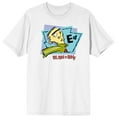 thumbnail image 1 of Ed Edd N Eddy Ed In Blue & Purple Frames Crew Neck Short Sleeve Men's White T-shirt-Medium, 1 of 4