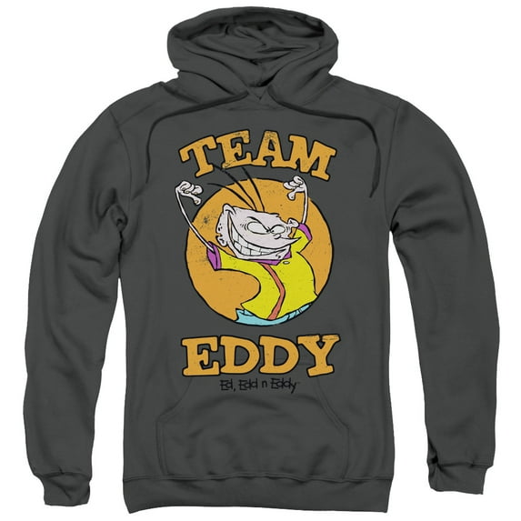 Ed, Edd N Eddy Men's Team Eddy Hooded Sweatshirt XXX-Large Grey
