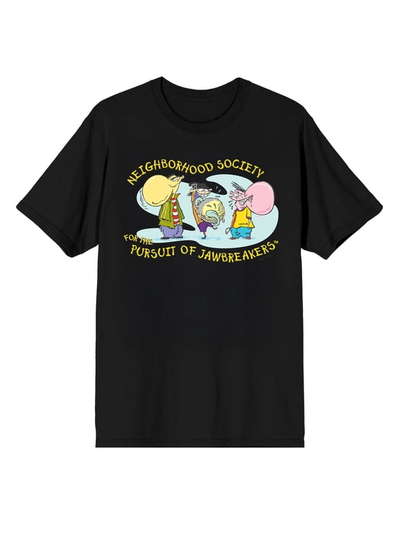 Ed, Edd N Eddy Neighborhood Society Pursuit of Jawbreakers Graphic Tee for Adults-XL