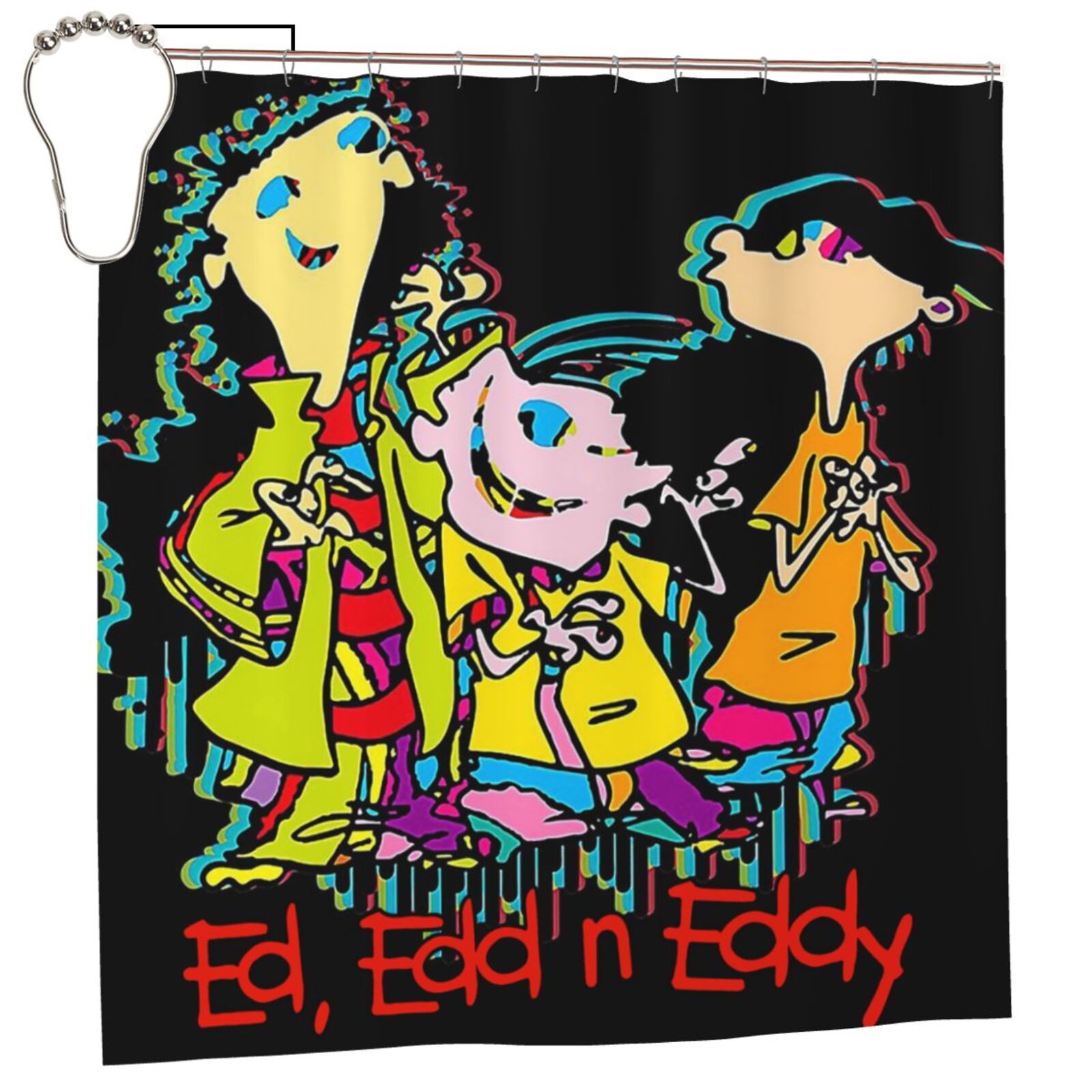 Ed, Edd N Eddy Shower Curtain 72 X 72 In Bathroom Decor Fabric Bath