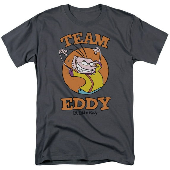 Ed Edd N Eddy Team Eddy S/S Adult 18/1 T-Shirt Charcoal 4X