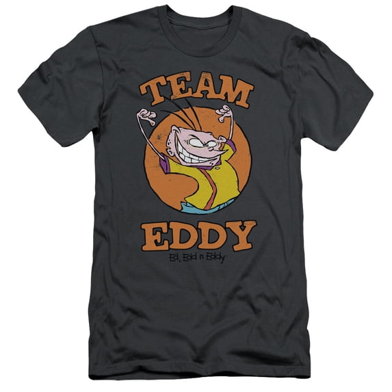 Ed Edd N Eddy Team Eddy S/S Adult 30/1 T-Shirt Charcoal