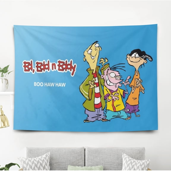 Ed, Edd n Eddy Tapestry Gift Wall Hanging Backdrop for Room Bedroom Girls Fans Background Banner Party Birthday Supplies Decor