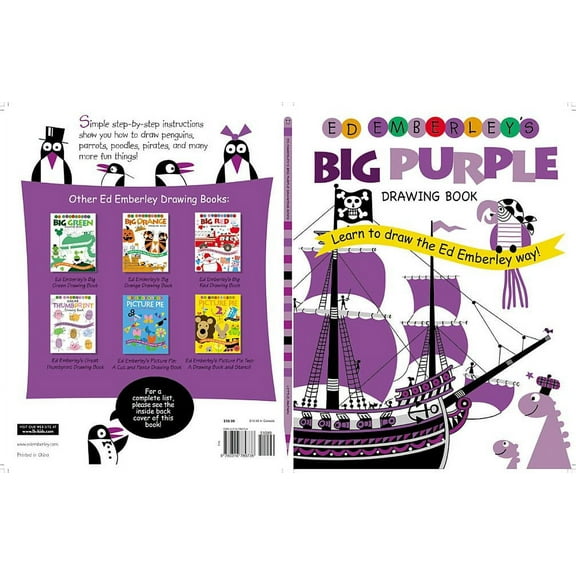 Ed Emberley Drawing Books Ed Emberley's Big Purple Drawing Book, (Paperback)