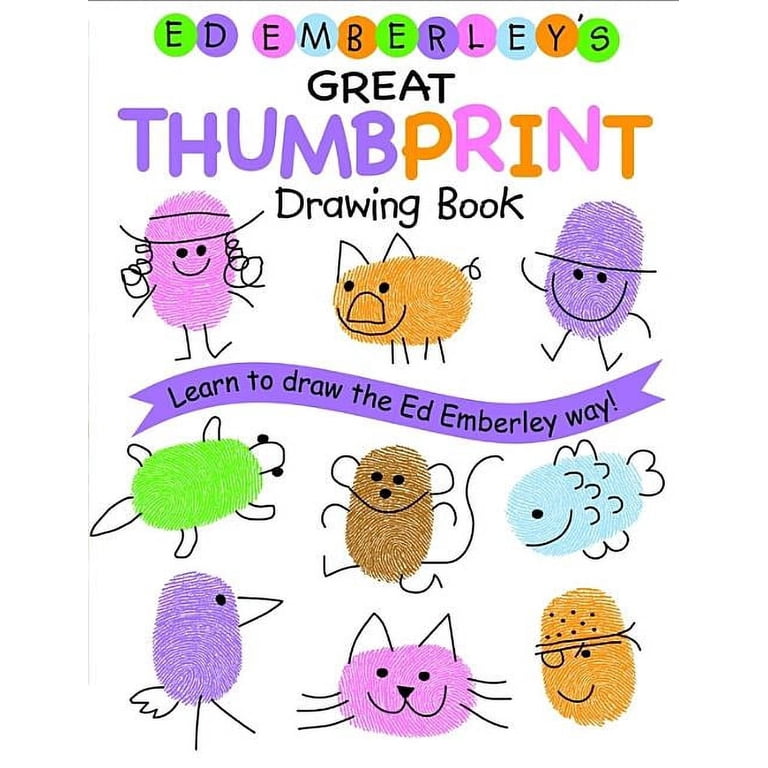 Ed Emberley's Great Thumbprint Drawing Book, (Paperback) - Walmart.com