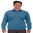thumbnail image 1 of Ed Garment Men'S Fine Gauge Soft V Neck Cuff Cotton Sweater, Style 4090, 1 of 1