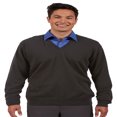 thumbnail image 1 of Ed Garment Men'S Fine Gauge Soft V Neck Cuff Cotton Sweater, Style 4090, 1 of 1