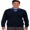 thumbnail image 1 of Ed Garment Men'S Fine Gauge Soft V Neck Cuff Cotton Sweater, Style 4090, 1 of 1