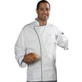 thumbnail image 1 of Ed Garments Full Cut 12 Cloth Covered Button Chef Coat, WHITE, XXXXX-Large, 1 of 2