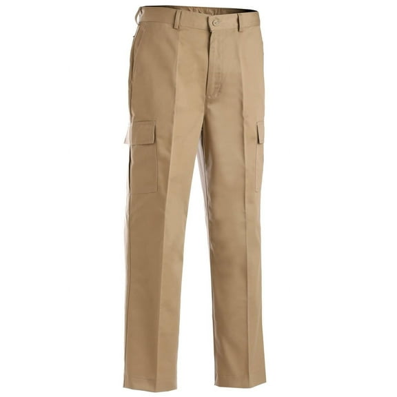 Ed Garments Men's Big And Tall Button Closure Chino Pant, TAN, 36 30