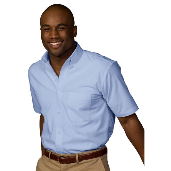 Ed Garments Men's Big And Tall Wrinkle Resistant Poplin Shirt, BLUE, XX-Large