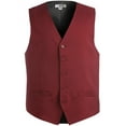 thumbnail image 1 of Ed Garments Men's Textured Weave Fully Lined Economy Vest, BURGUNDY, XX-Large Tall, 1 of 2